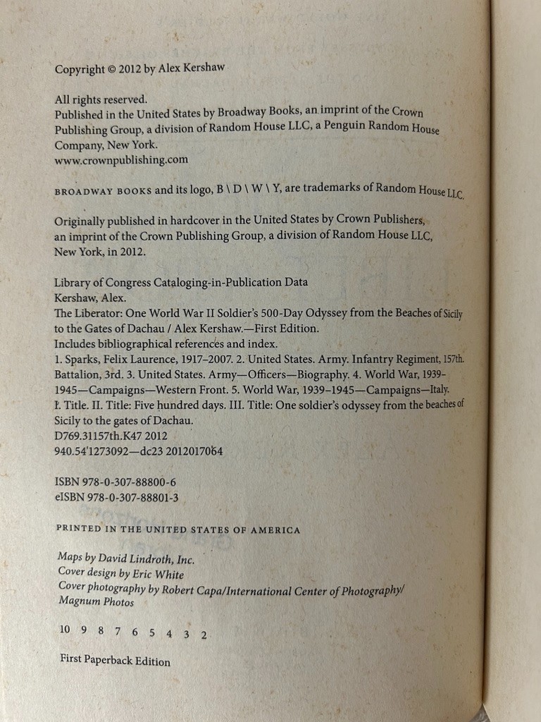 Alex Kershaw, The Liberator; The First Wave