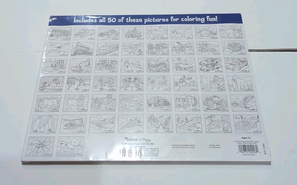 Lot Of 5 – Various Themed Children’s Coloring Book, Sticker Book, Activity Books