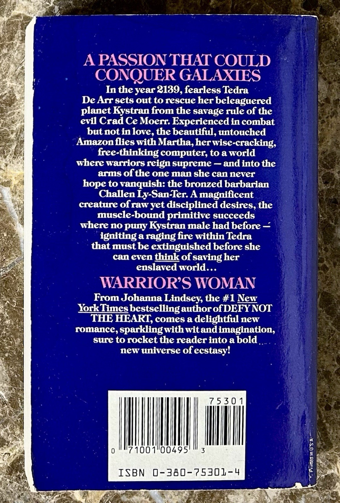 Warrior’s Woman by Johanna Lindsey (1990) Avon 1st Printing