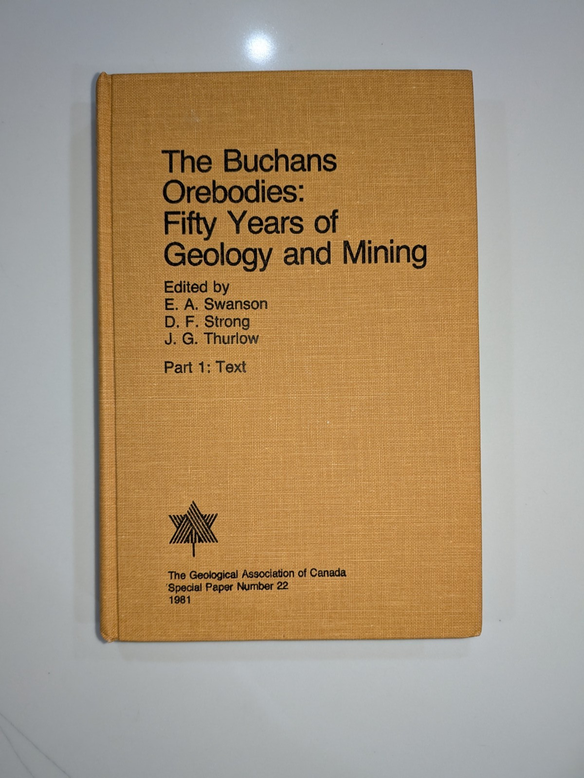 The Buchans Orebodies | 1981 GAC Special Paper 22 | Mining Geology Hardcover