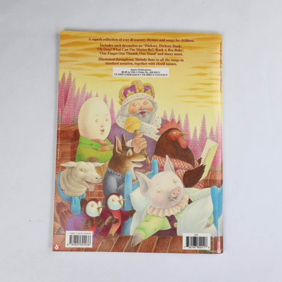 Nursery Rhymes and Songs Richard Carlin Mark Weinstein Amsco Publications 1985