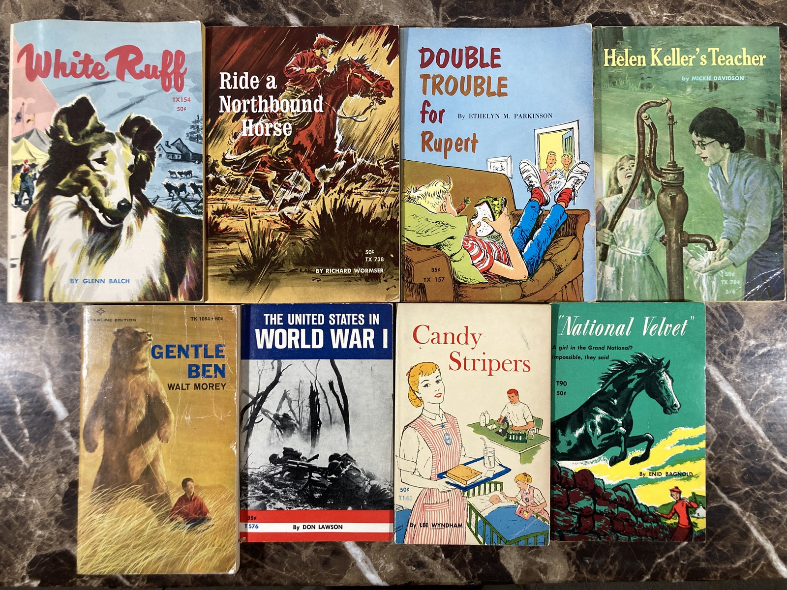 Lot of 23 Vintage Scholastic Paperback Kids Books 1960s SBS TX TW Jokes History