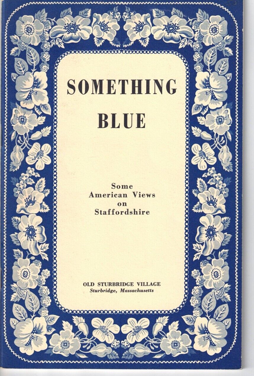 Something Blue-Some American Views On Old Staffordshire-Color Photos-1955