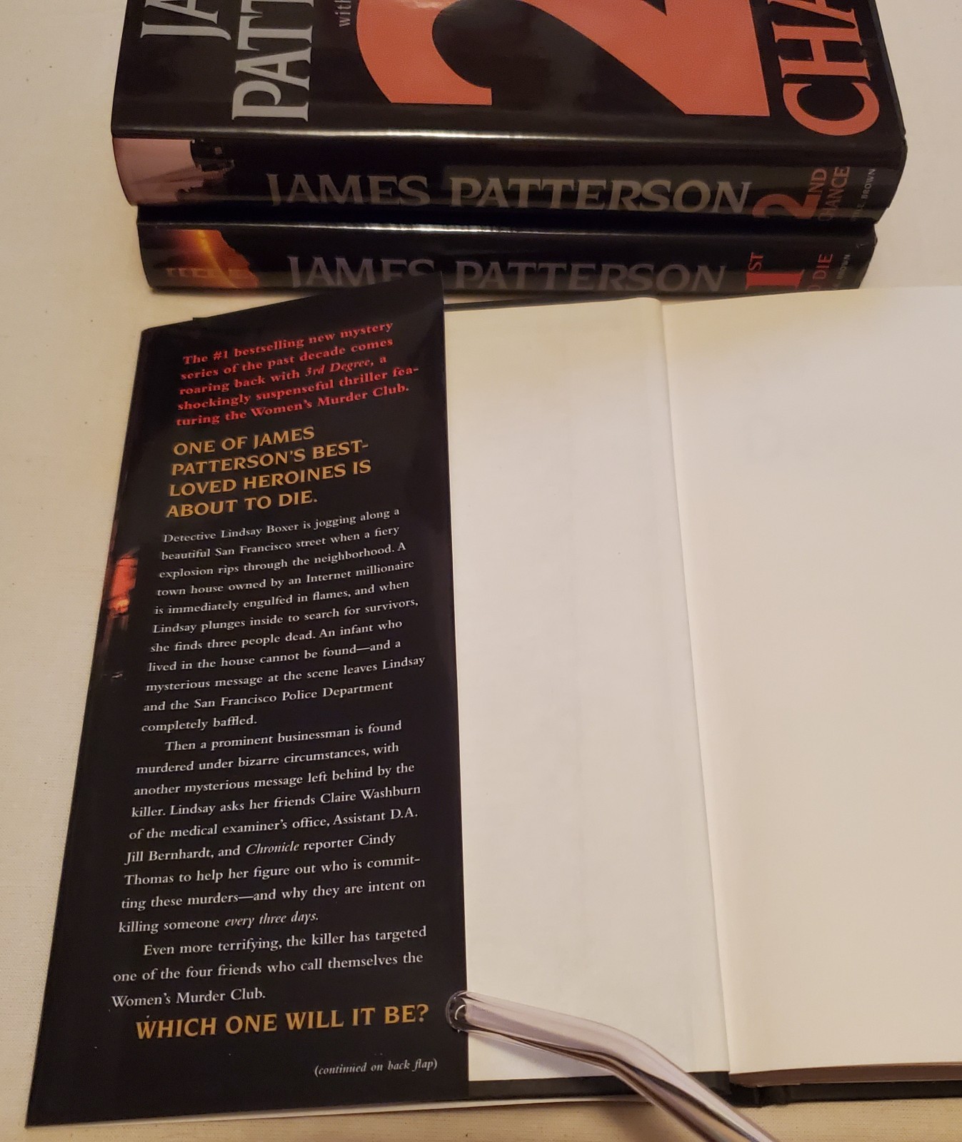 James Patterson Women’s Murder Club Books 1-3 HC Lot Crime Mystery Fiction