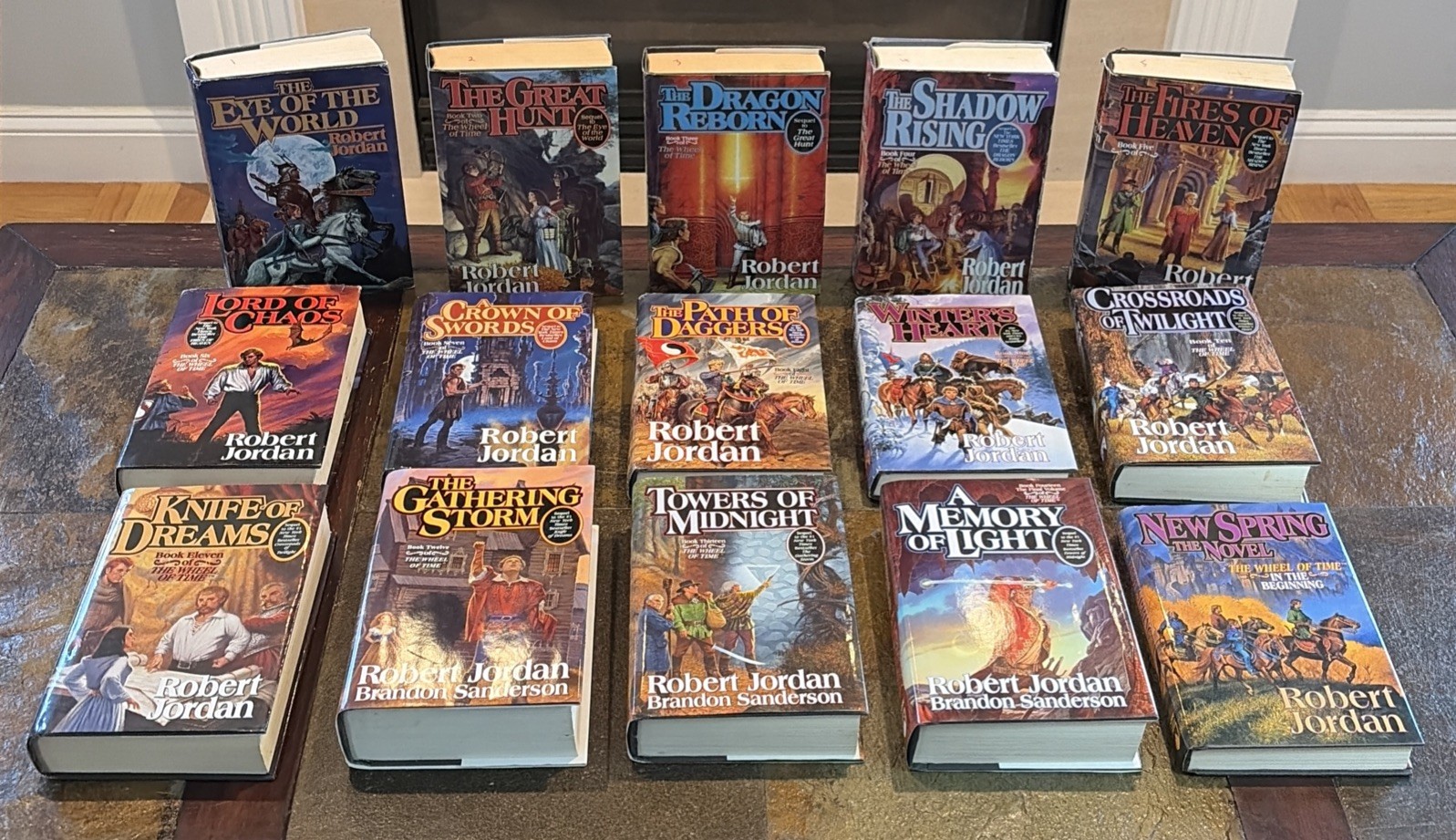 Robert Jordan The Wheel Of Time Complete Hardcover Set Rare Book Club Editions