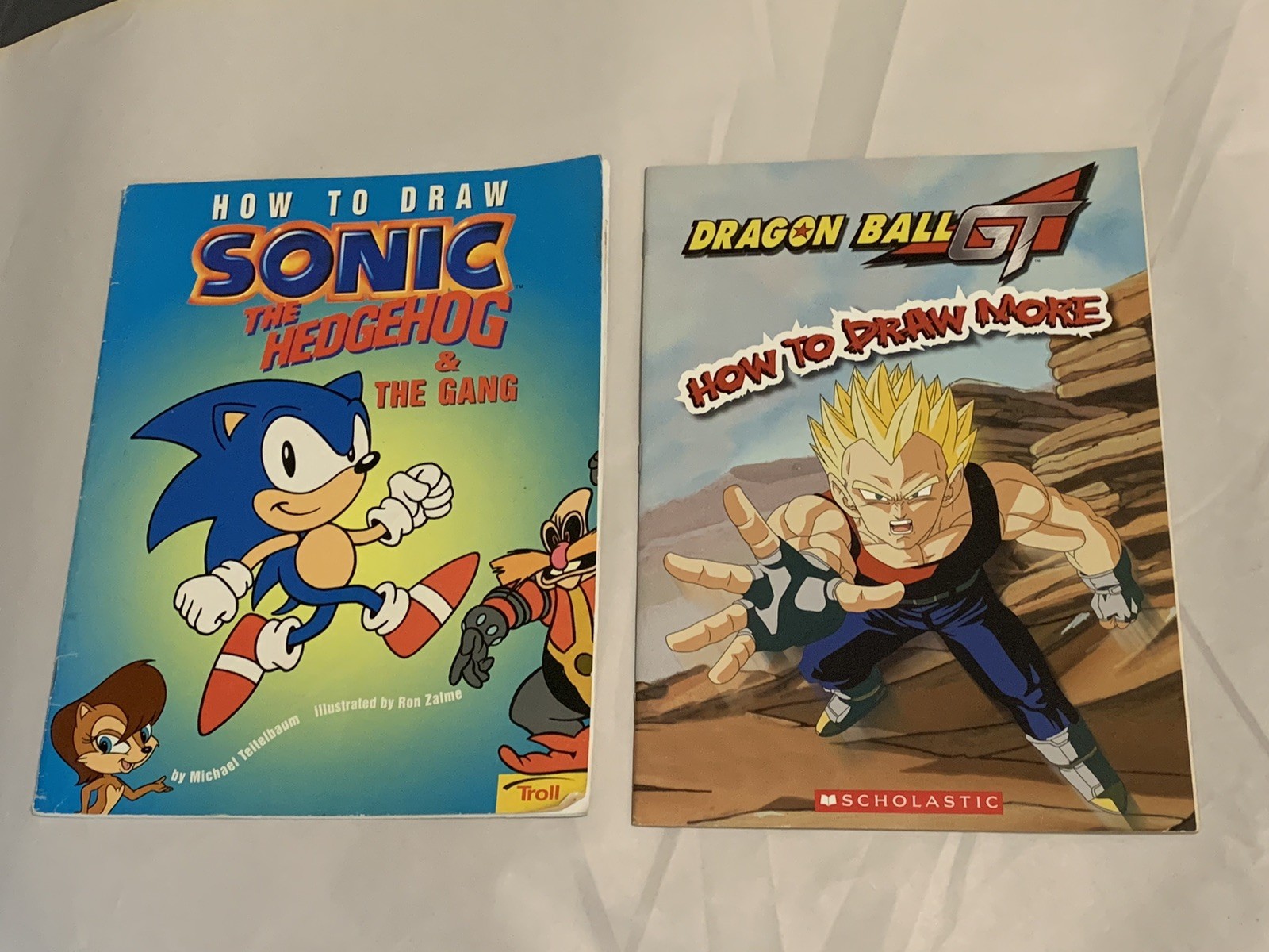 Dragon Ball GT How To Draw More Conrad Wells Sonic 2005 Anime Art Book Lot
