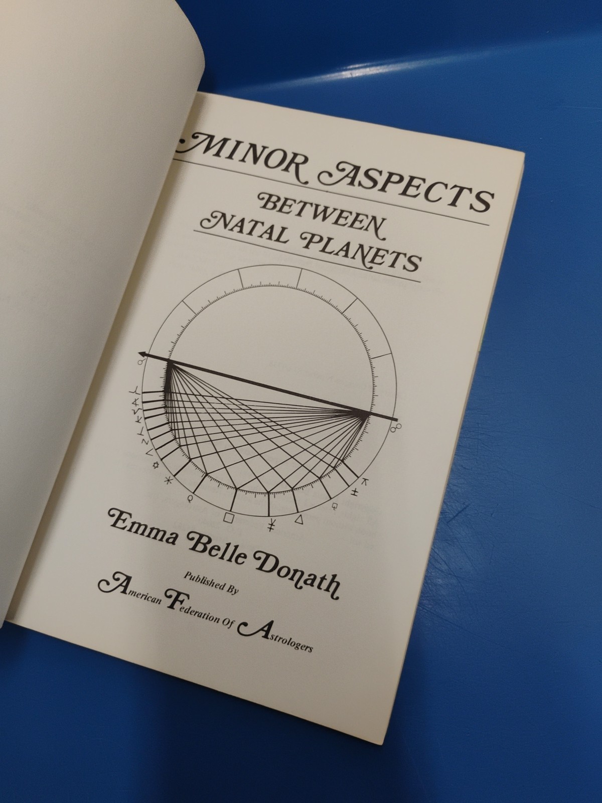 ASTROLOGY MINOR ASPECTS BETWEEN NATAL PLANETS, EMMA BELLE DONATH, AFA 1982