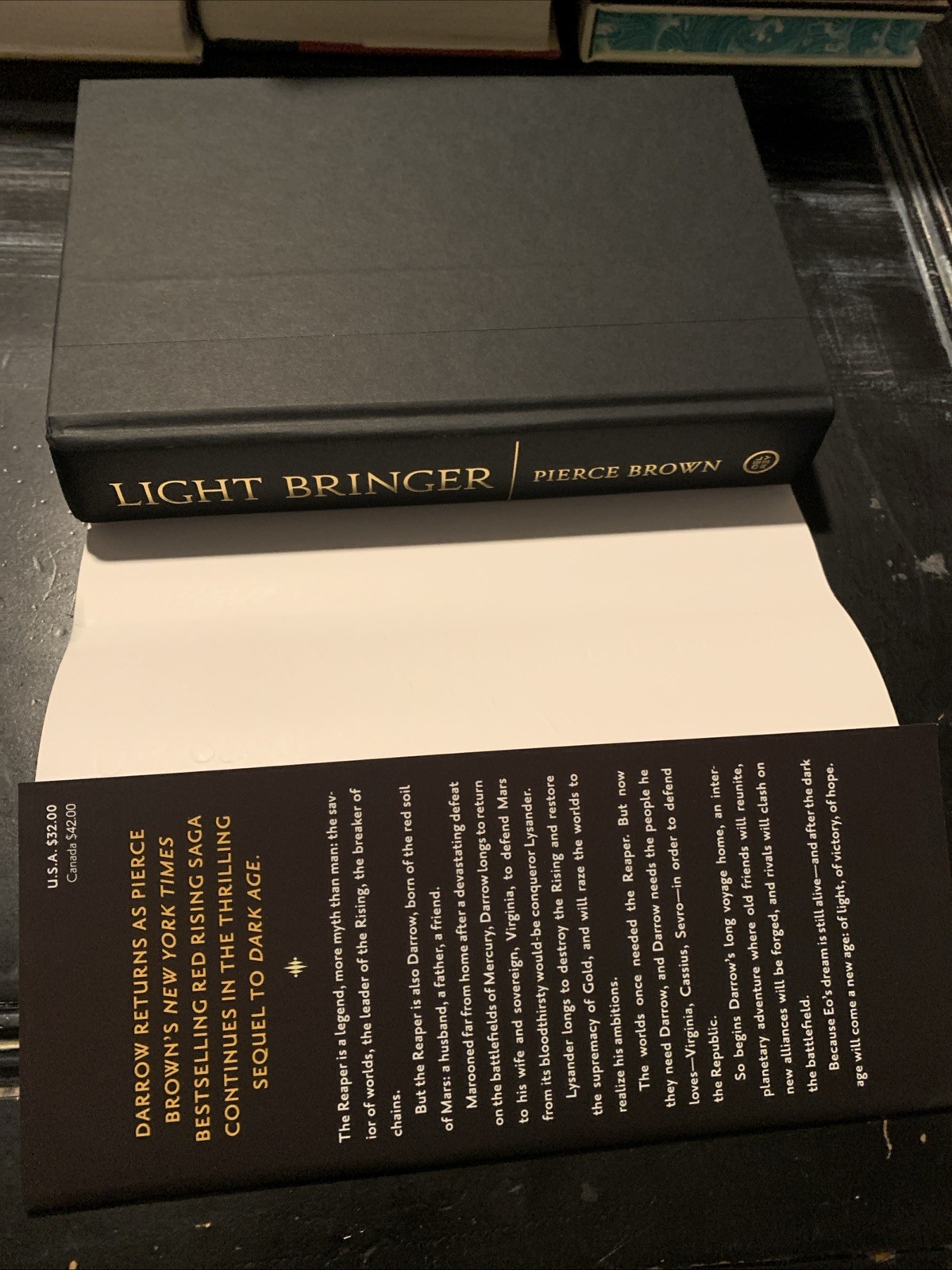 Light Bringer by Pierce Brown 2023 Hardcover 1st Edition 10th Printing