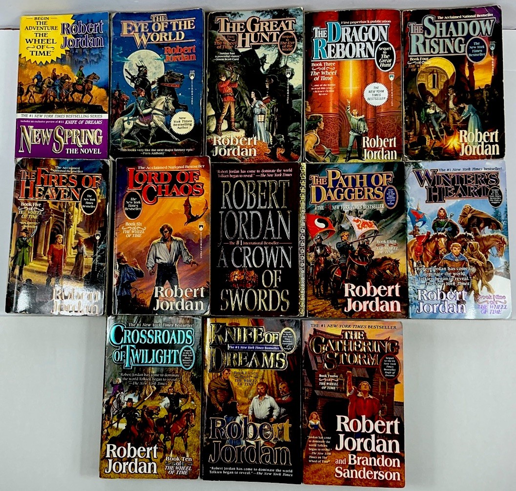 The Wheel Of Time Series by Robert Jordan Volumes 1-13 TOR Paperback
