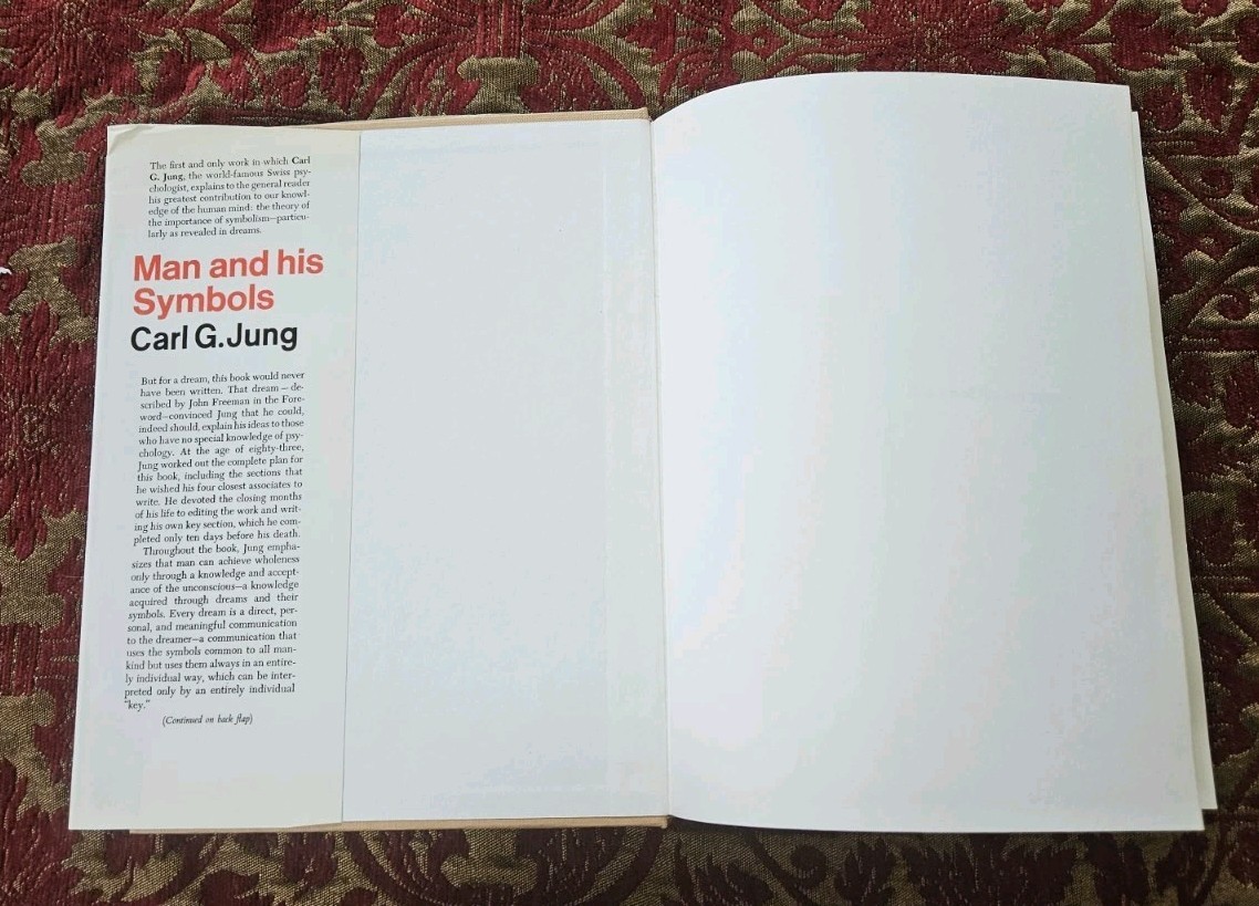 1979. Man and His Symbols By Carl G. Jung Illustrated Black, White & Color HC/DJ