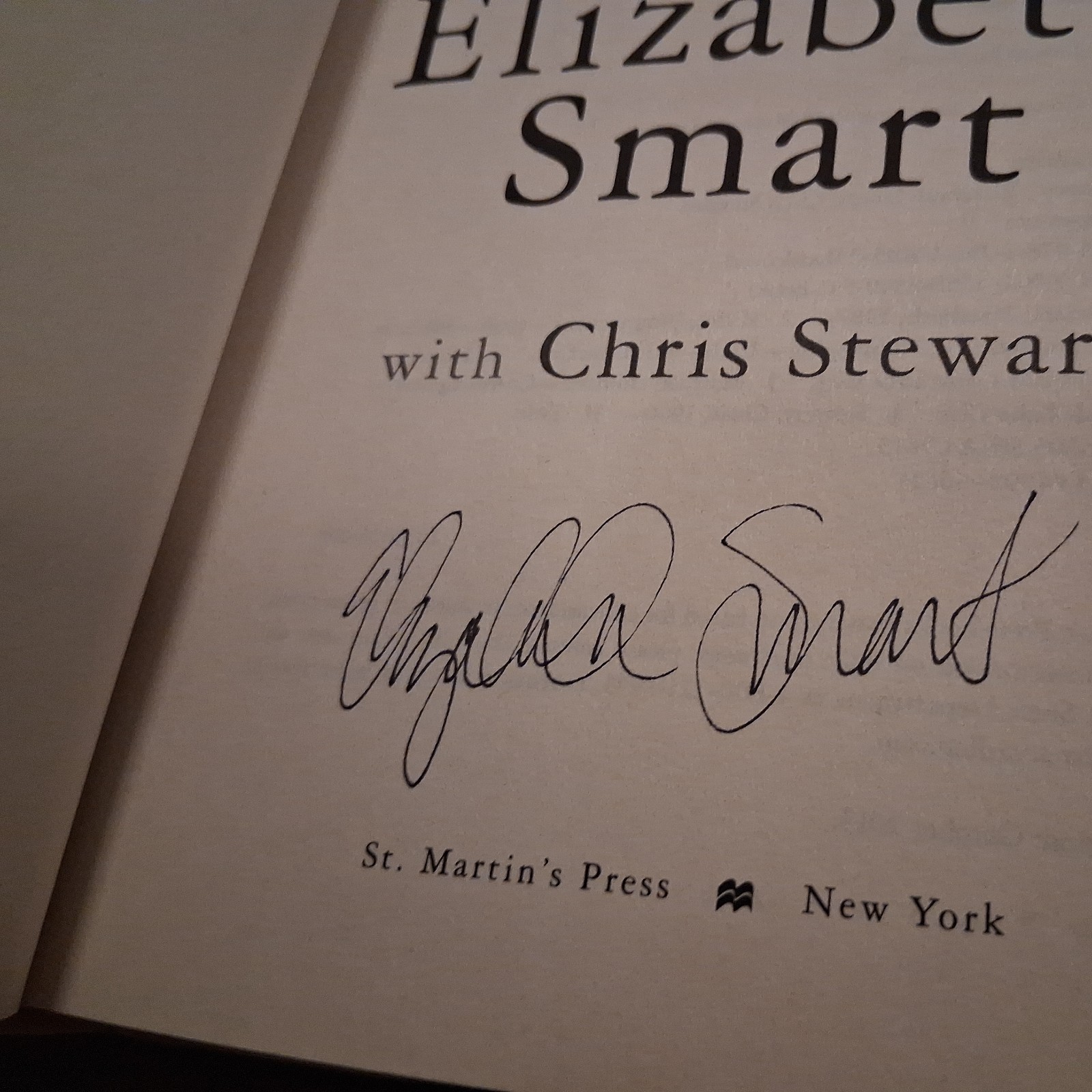 Elizabeth Smart Signed Books! „My Story“, „In Plain Sight“ 2013 First Edition