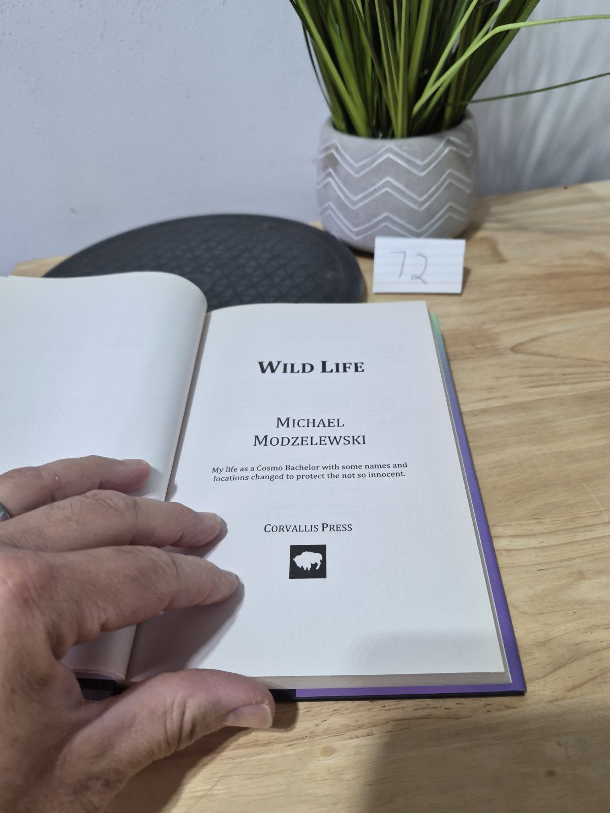 SIGNED – Wild Life by Michael Modzelewski 2012 Hardcover Dust Jacket