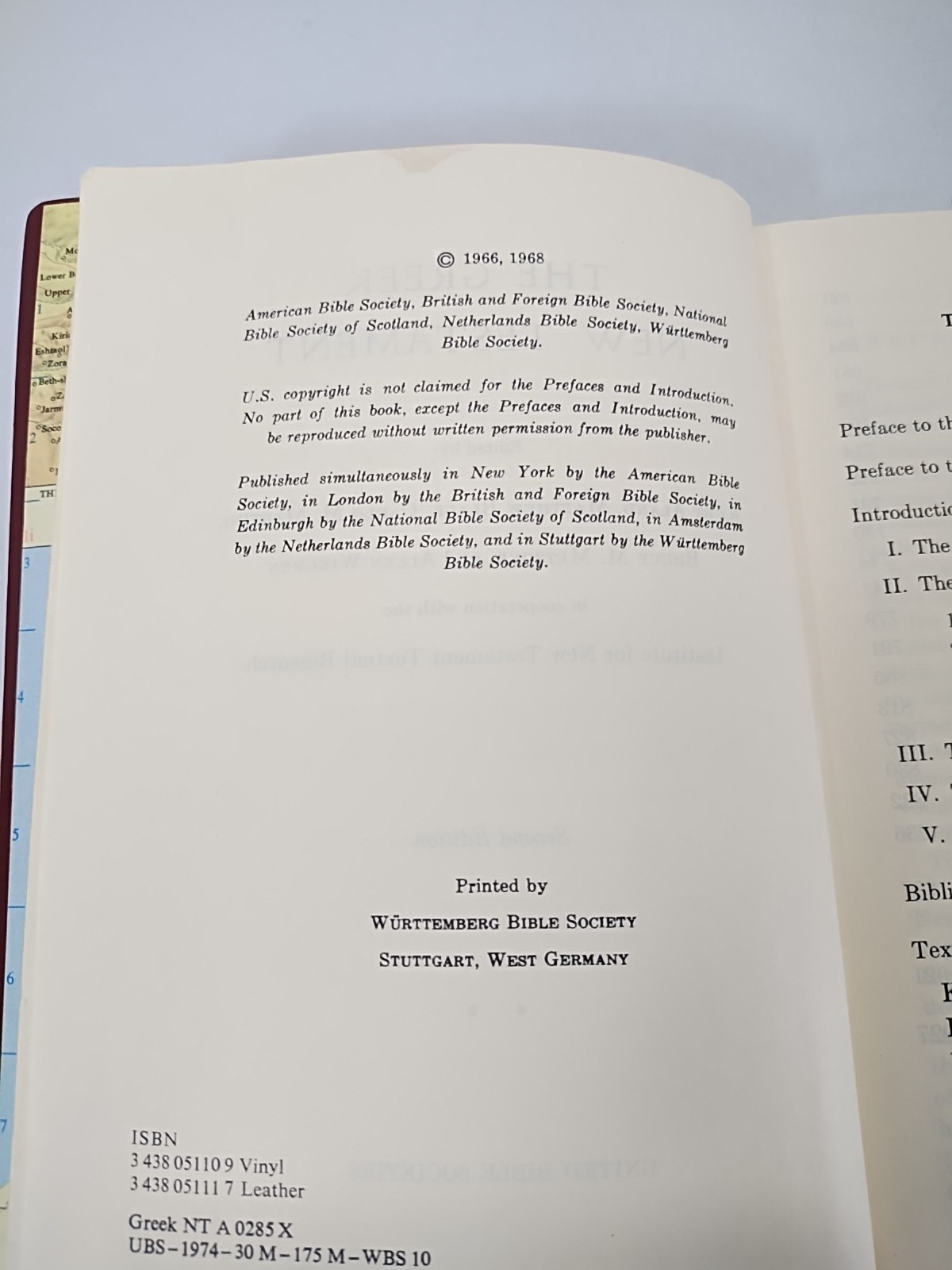 THE GREEK NEW TESTAMENT ~ Vintage 1968 United Bible Societies (Made In Germany)