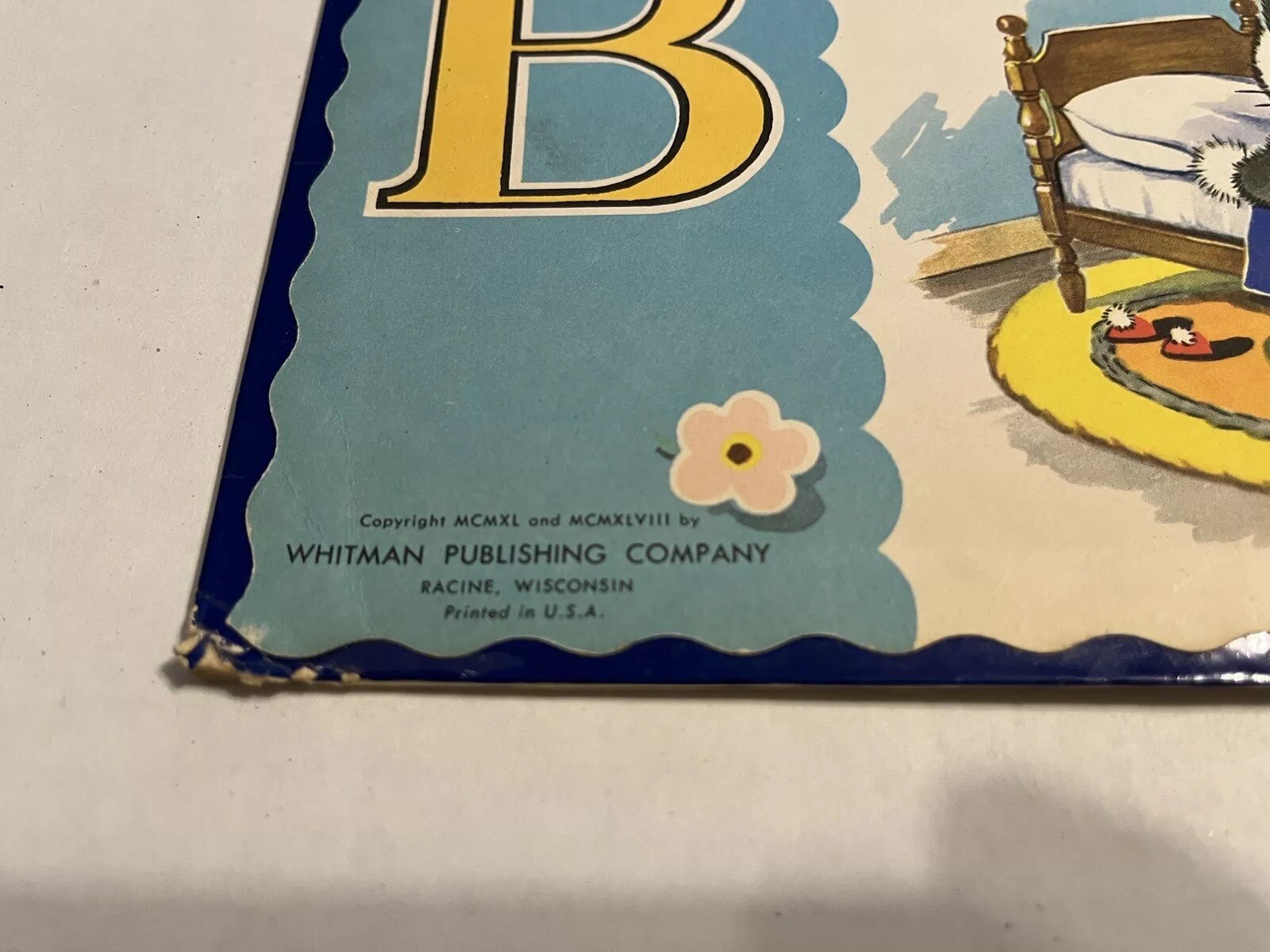 1948 Whitman Publishing The ABC Picture Book Large Hardcover