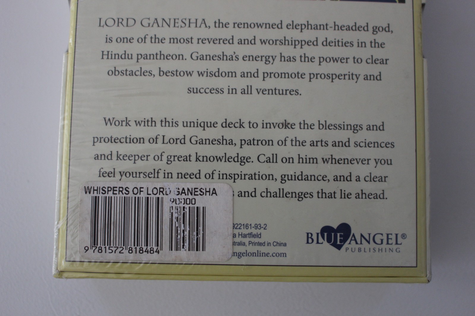New Sealed Angela Hartfield Whispers of Lord Ganesha Oracle cards