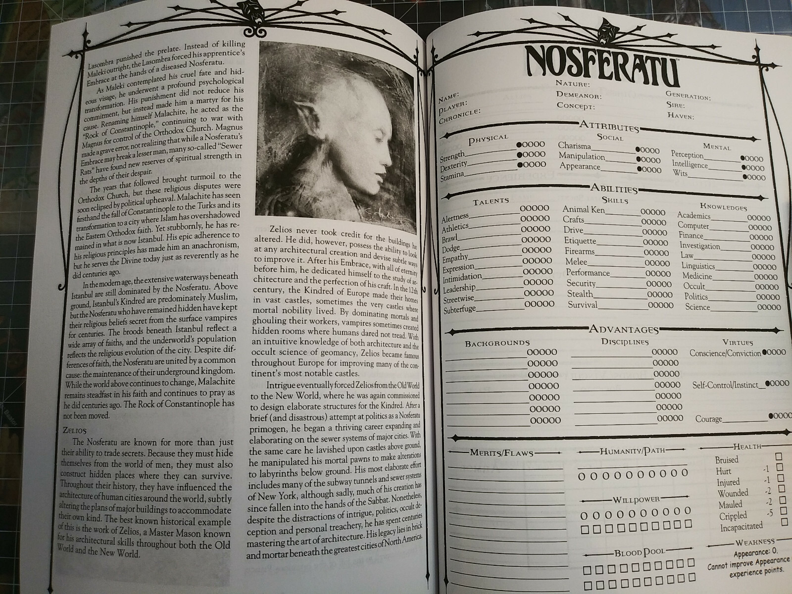 Nosferatu – Revised Edition – Clanbook (Vampire the Masquerade) White Wolf
