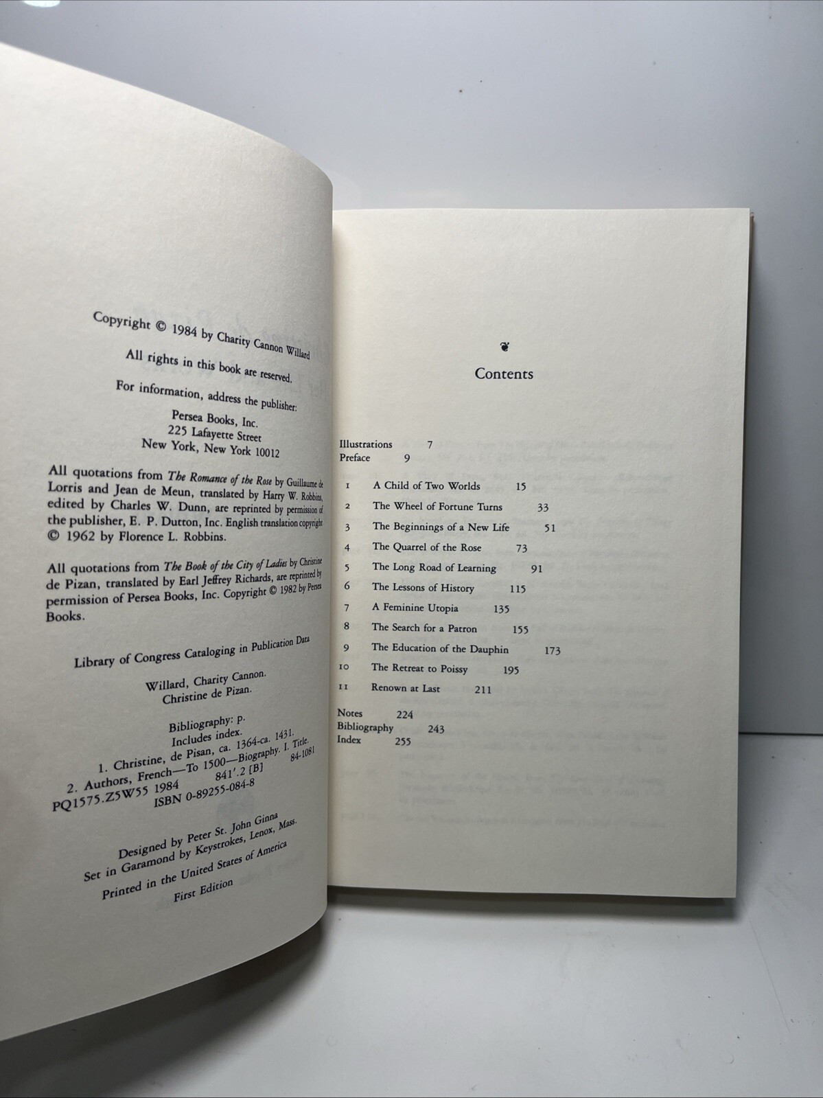 Christine De Pizan: Her Life and Works A Biography By Willard, Charity Cannon