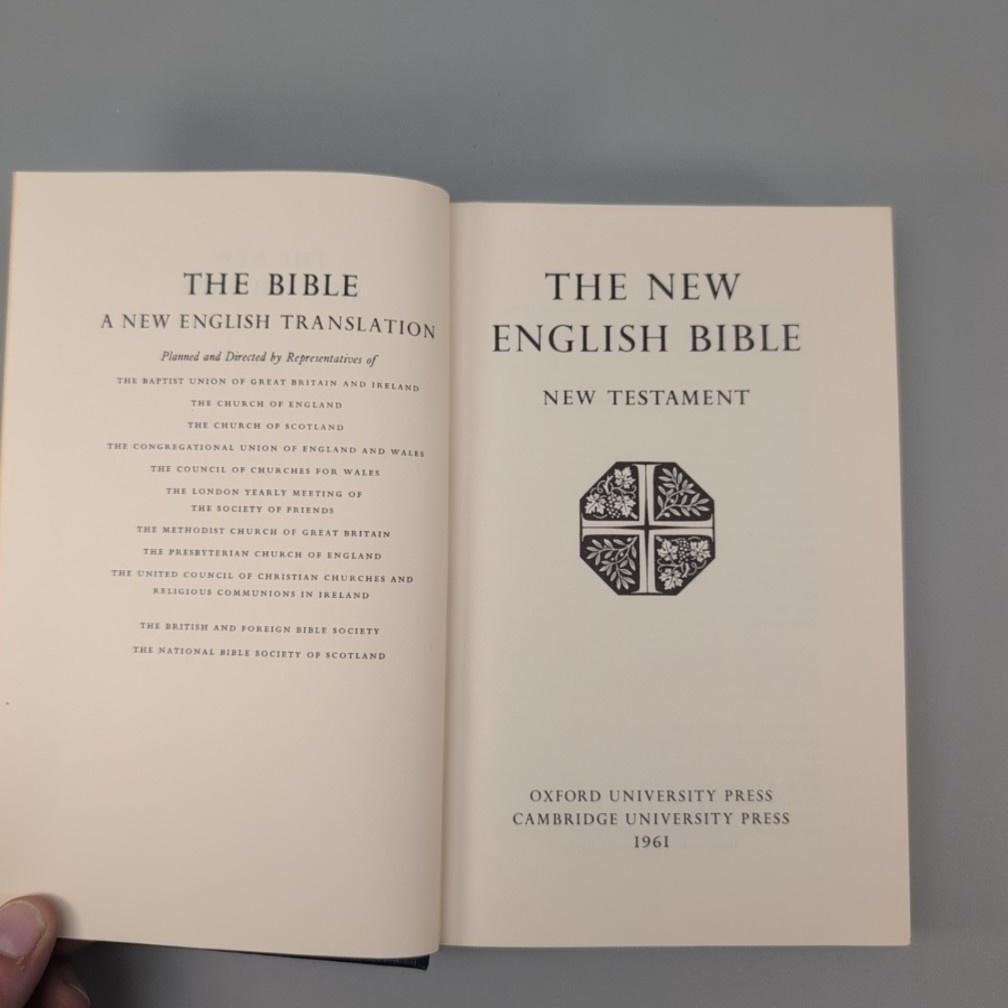 Vintage The New English Bible New Testament HC Blue Oxford 1965 United Kingdom