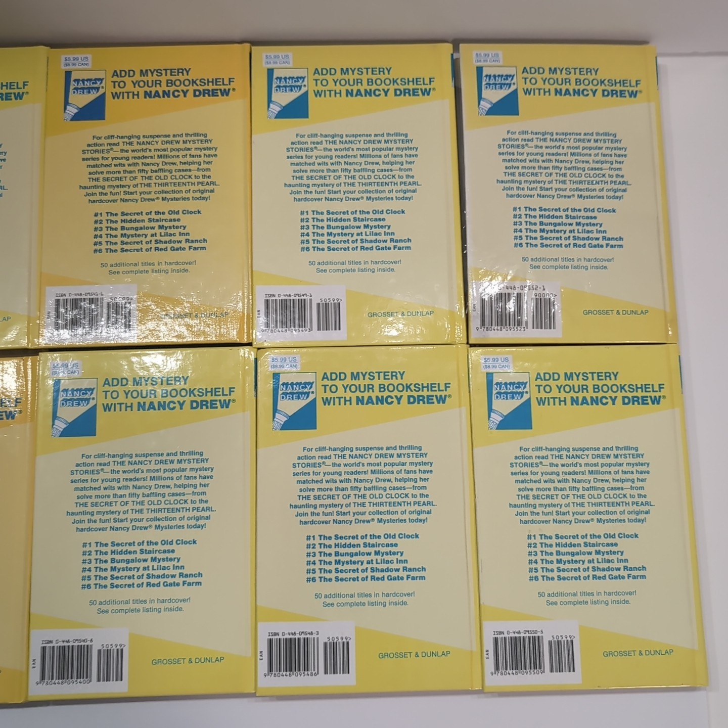 Lot of Nancy Drew Flashlight Series Books Carolyn Keene HARDCOVERS Lot Of 22 G+