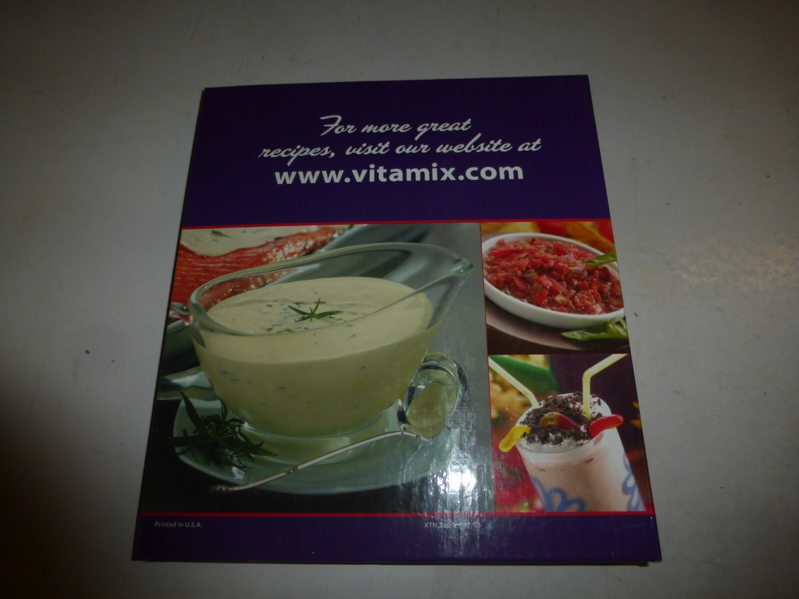 Vita-mix Book Cookbook Binder Owners Manual Whole Food Recipes For Better LiviMS