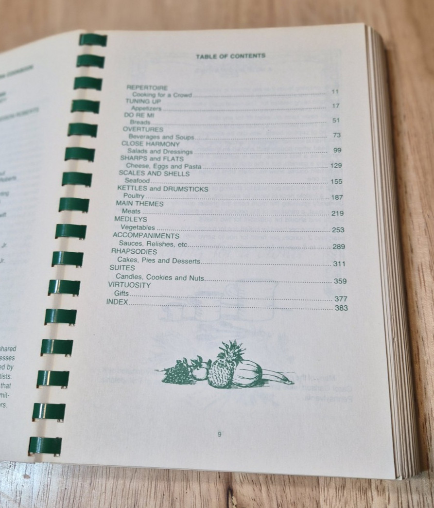 Vintage 1980 „THE PHILADELPHIA ORCHESTRA COOKBOOK“ by Phila. Committee 398 pages