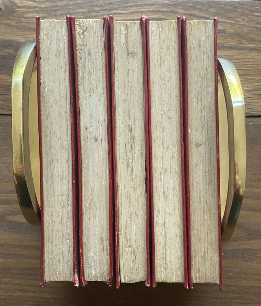 1909 Best of World Classics Funk & Wagnalls Lot of 5 Red Books