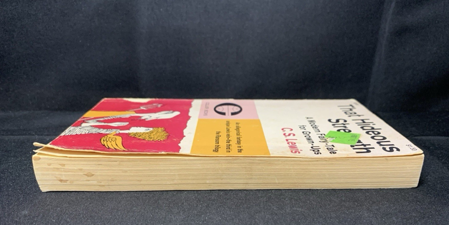 RARE That Hideous Strength SciFi Fantasy PB C.S. Lewis 1962 FIRST Collier Books