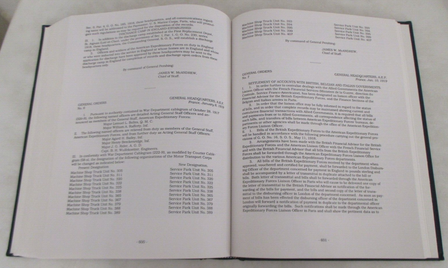 United States Army in the World War 1917-1919: General Orders, Volume 16