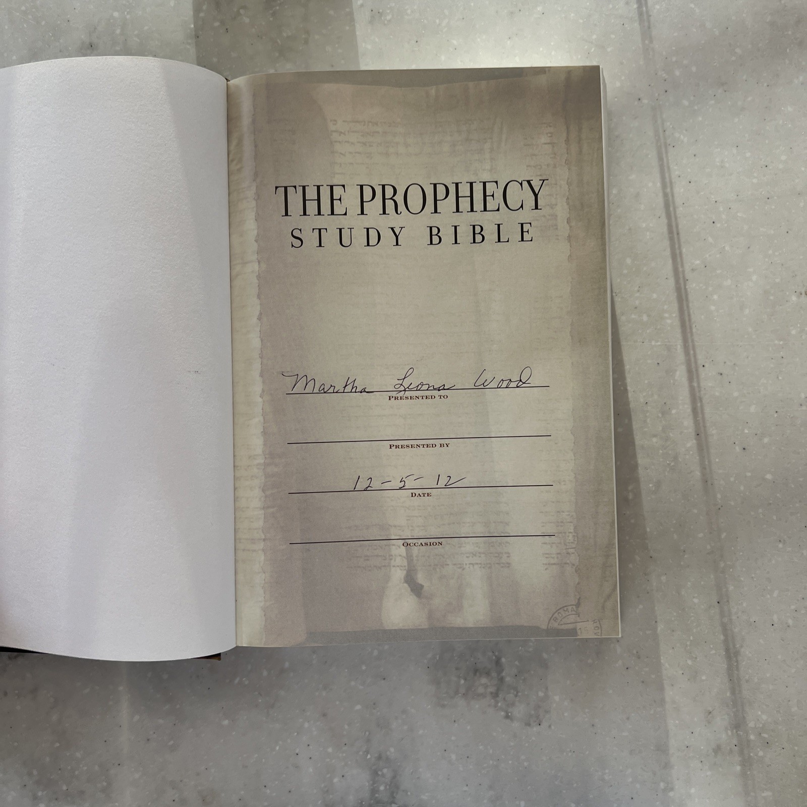 Prophecy Study Bible, NKJV by John C. Hagee / 2011 Hardcover