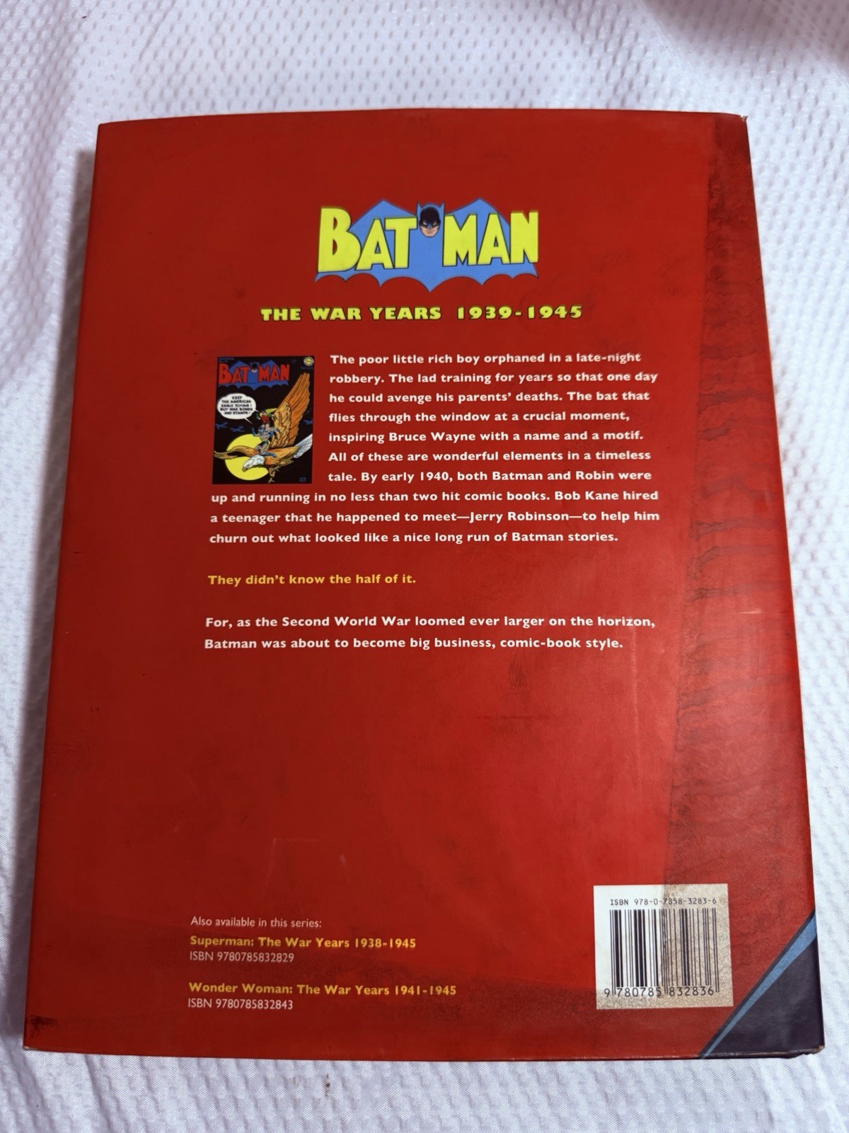 Batman The War Years 1939-1945 Roy Thomas Hardcover Chartwell Books