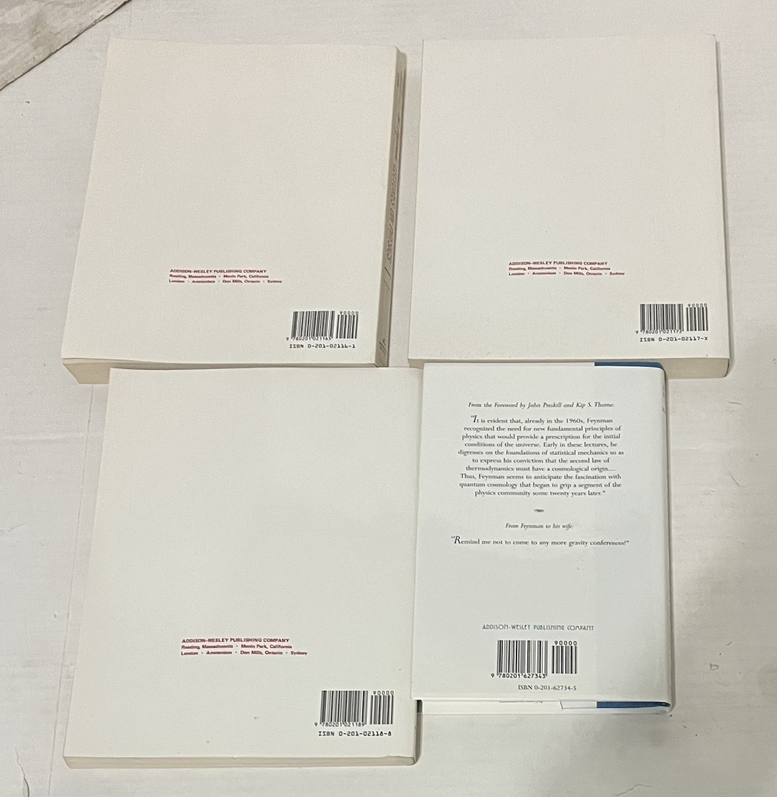 The Feynman Lectures on Physics 3 Vol Set Richard P. Feynman Softcover 1966 6th