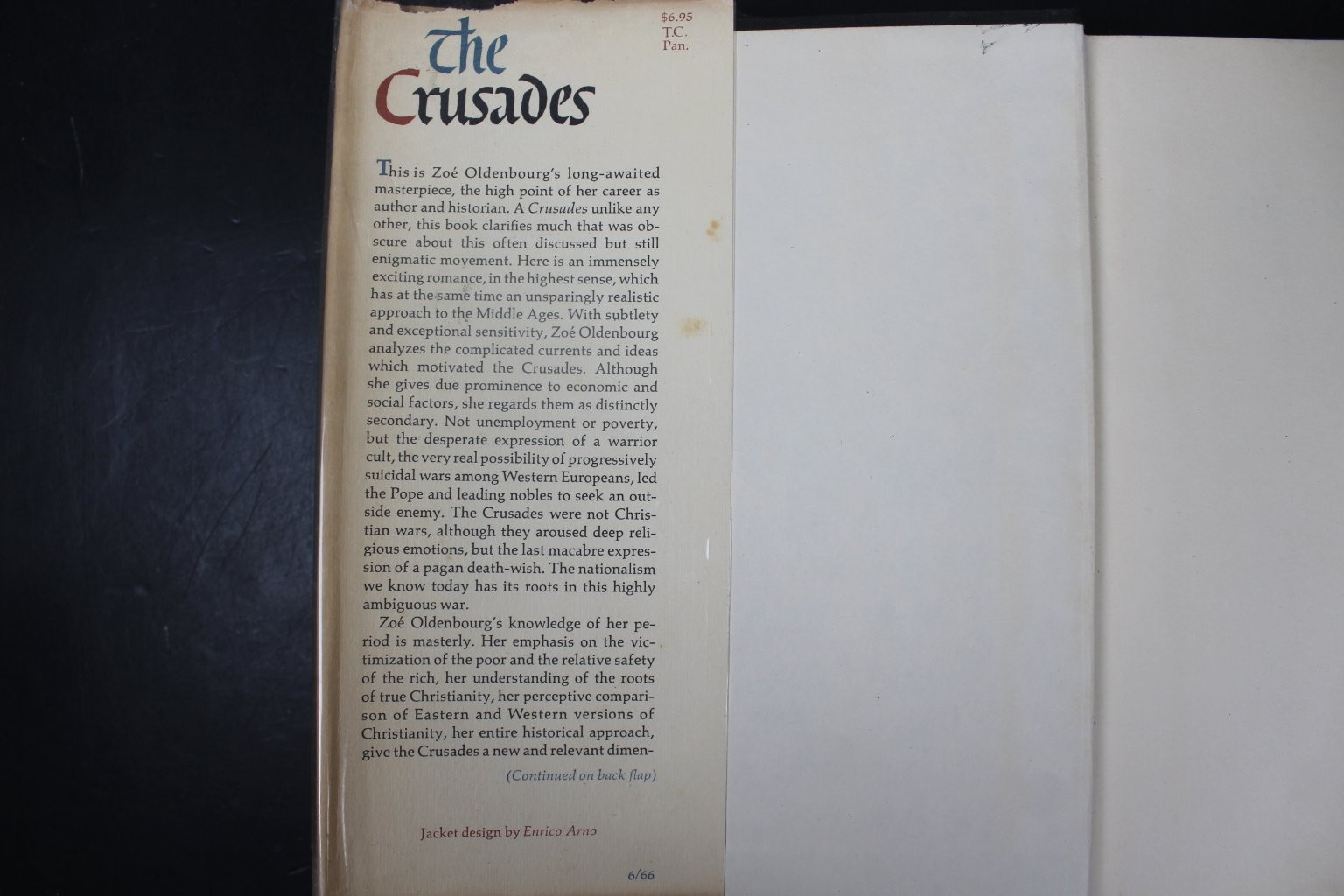The Crusades Zoe Oldenbourg 1966 First Printing History Pantheon Books HCDJ