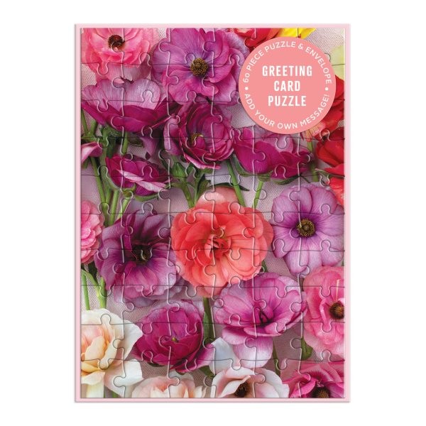 Ranunculus Greeting Card Puzzle, Stationery by Galison (COR); Chitnis, Christ…