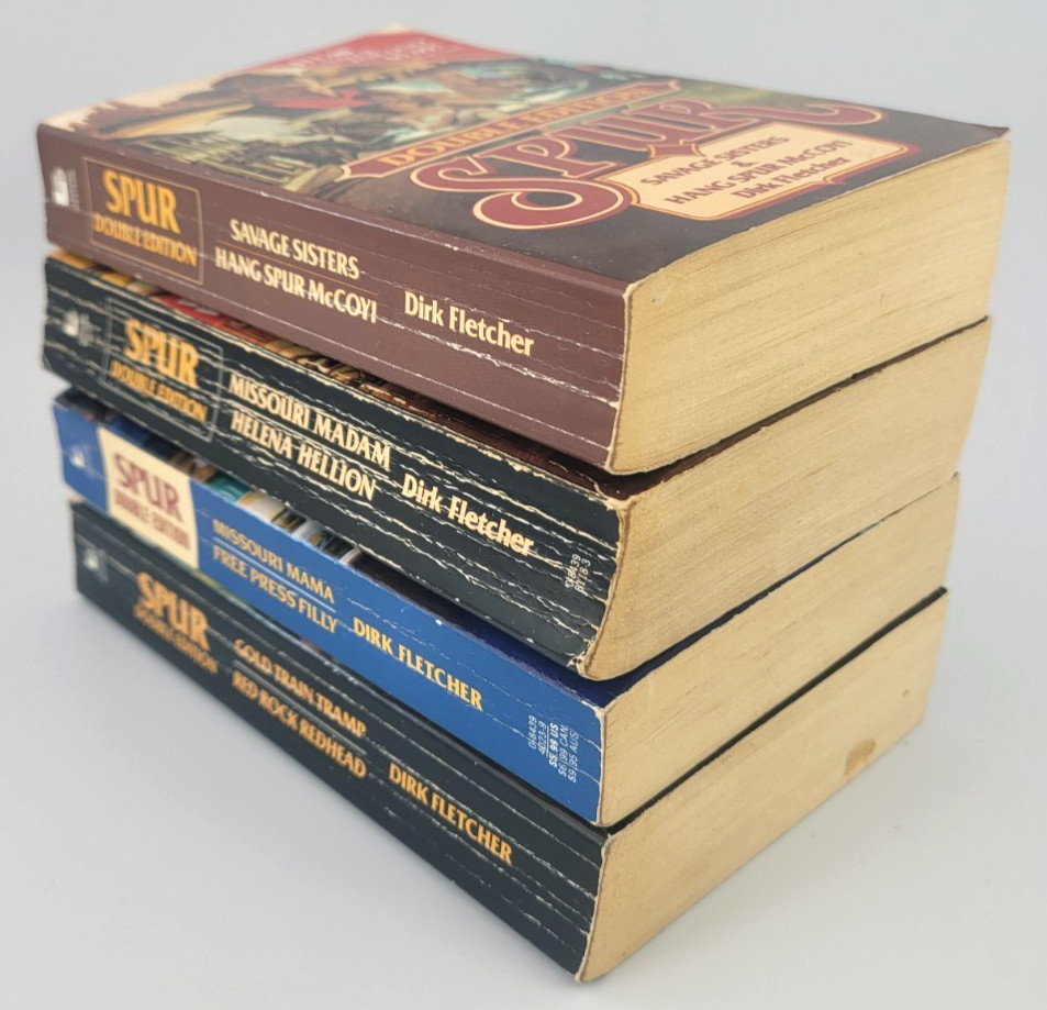 Spur McCoy Dirk Fletcher 15 Book Lot Adult Westerns #41 Soiled Dove Giant Rare