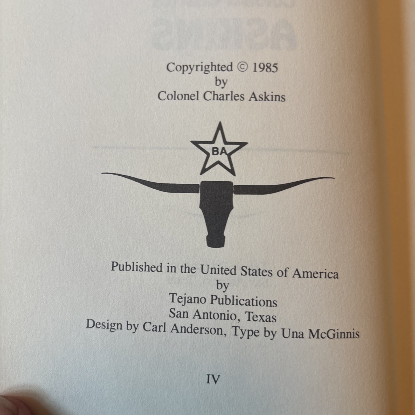 Unrepentant Sinner Autobiography of Colonel Charles Askins HC 1985 AUTOGRAPHED