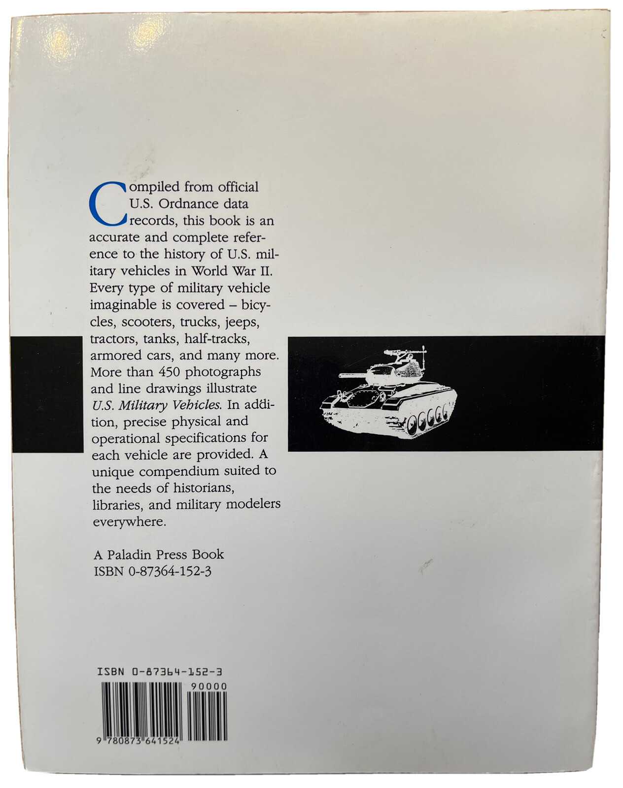 U.S. MILITARY VEHICLES WORLD WAR II WWII BOOK BICYCLES SCOOTERS MOTORCYCLES TANK