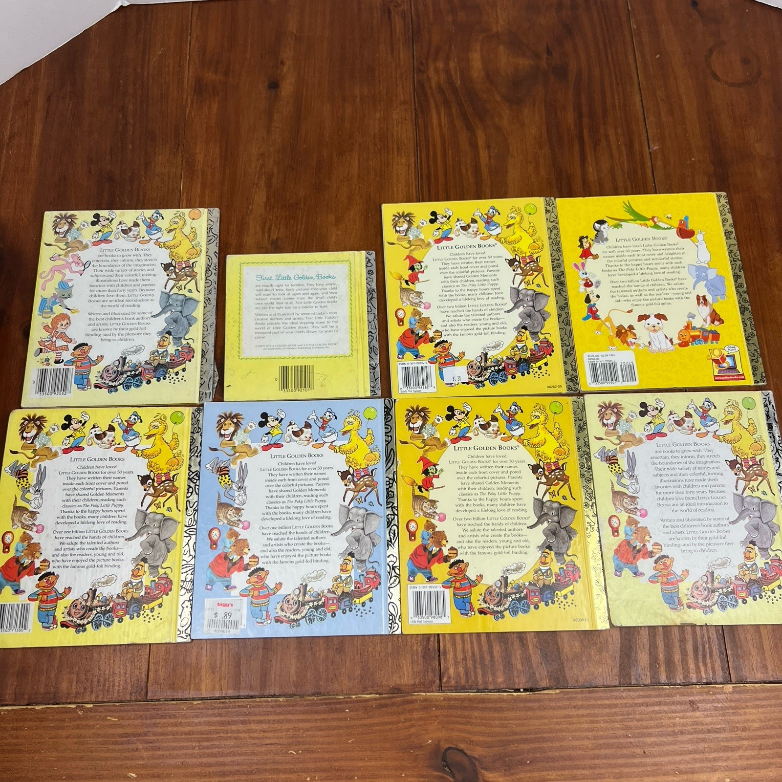 Vintage Little Golden Books Lot Scuffy Tugboat ABC Caboose Scooby Doo