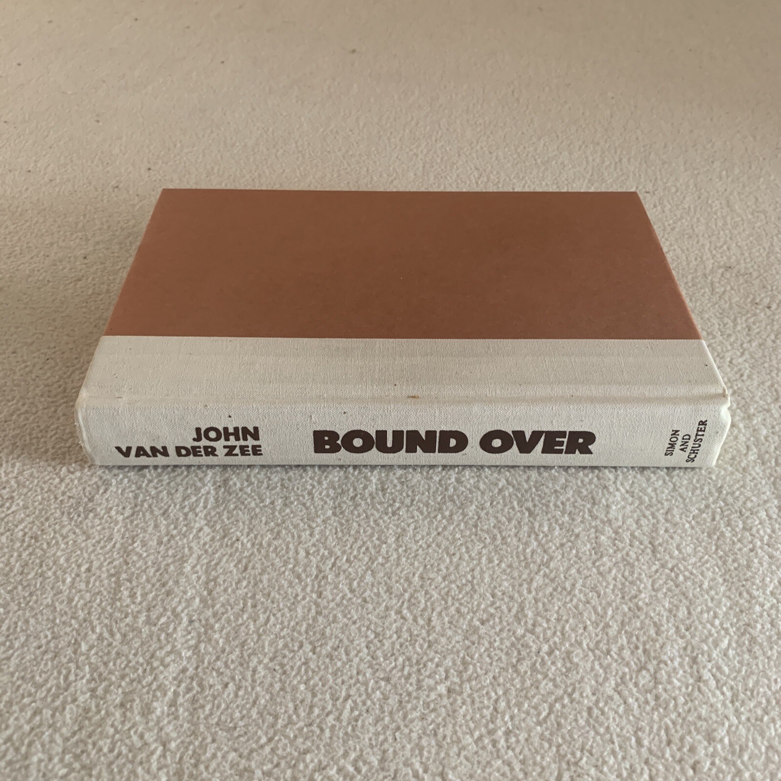 1st/1st! Bound Over by John Van Der Zee 1985 HCDJ Very good