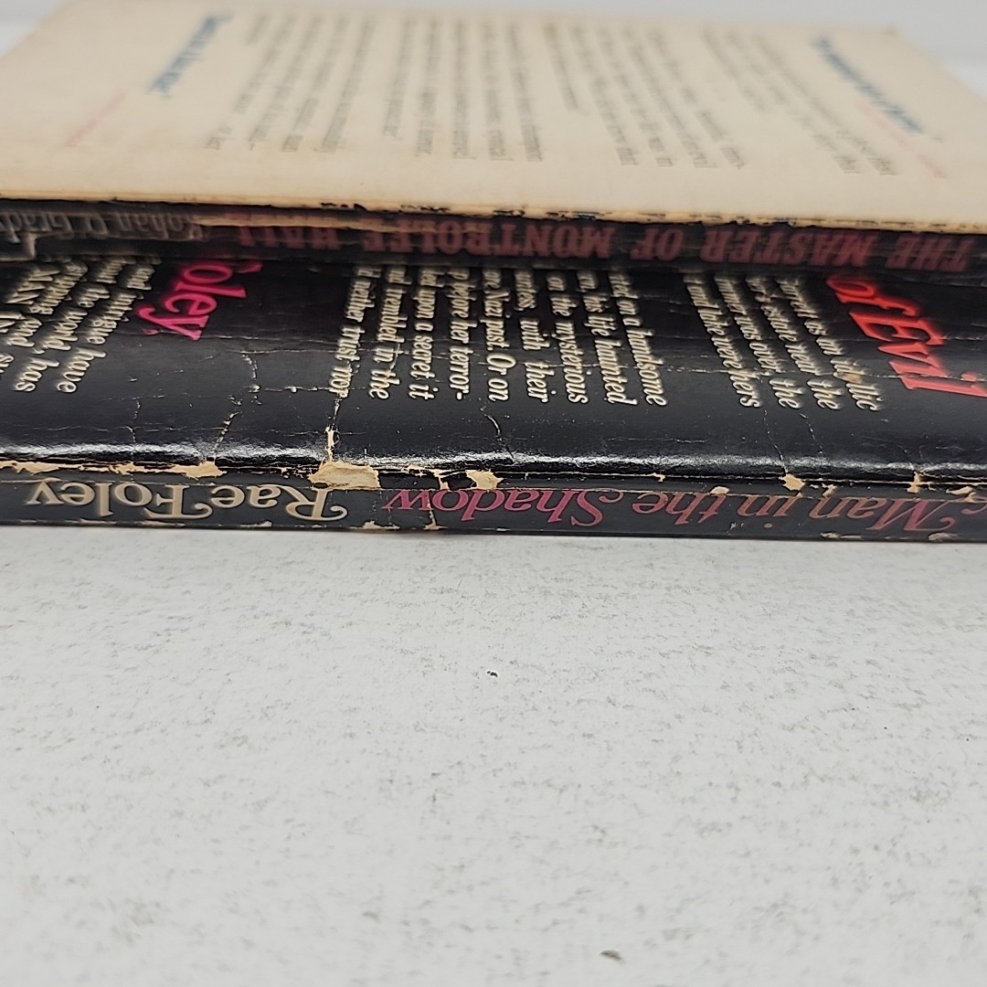 Vintage Gothic Romance Paperback Lot (2) Dell & Ace Star 1950s–70s VERY POOR