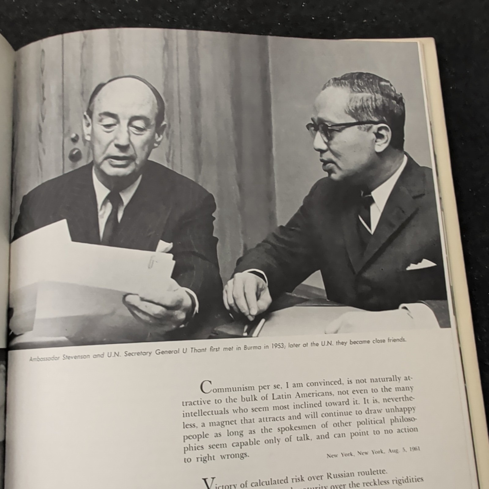 Man of Honor Man of Peace Hardcover Illustrated Adlai Stevenson Politics Bio