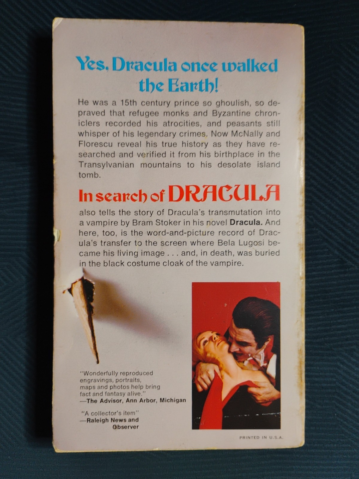IN SEARCH OF DRACULA: A TRUE HISTORY OF DRACULA AND VMPIRE LEGENEDS (1973 TPB)