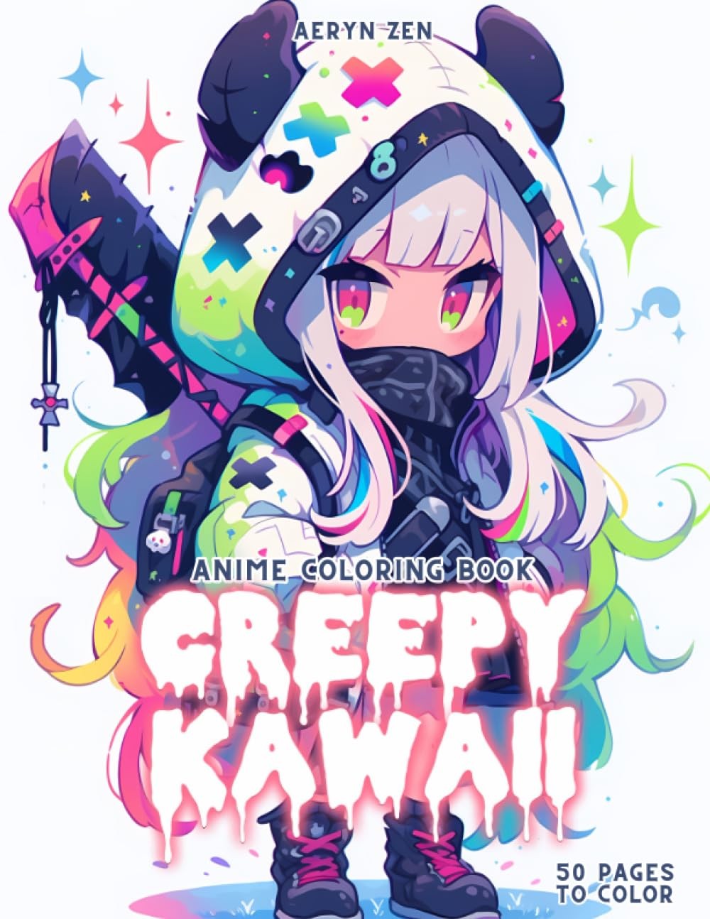 Anime Coloring Book: Creepy Kawaii: Manga Art & Anime Enthusiasts Stress Rel…