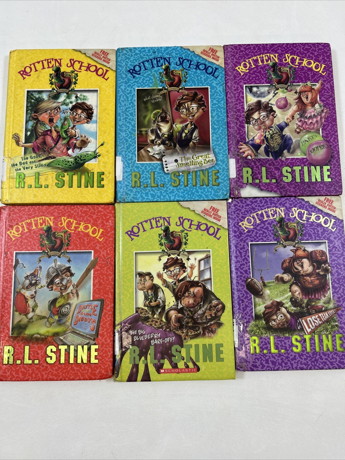 Lot of 6 – Rotten School Books (Variety Hardcover) NO DUPLICATES