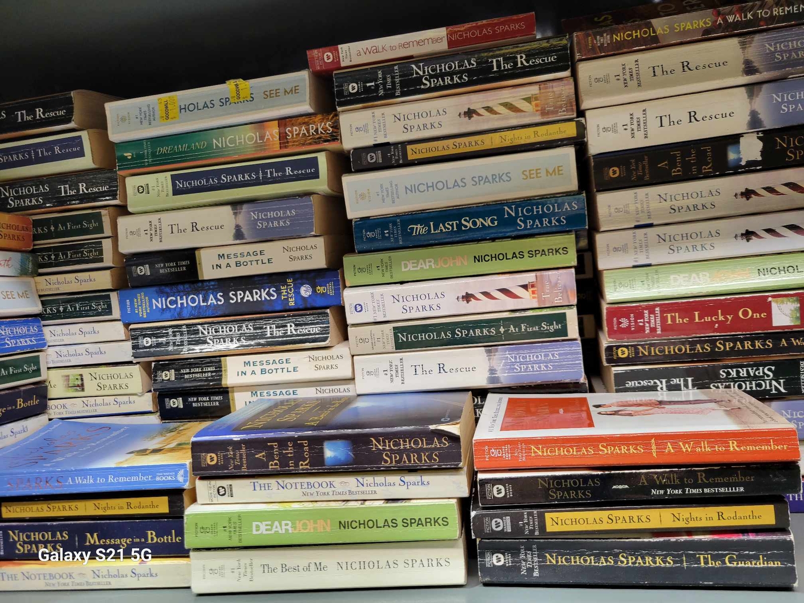 Lot of 10 Paperback Books by Nicholas Sparks – Random Mix