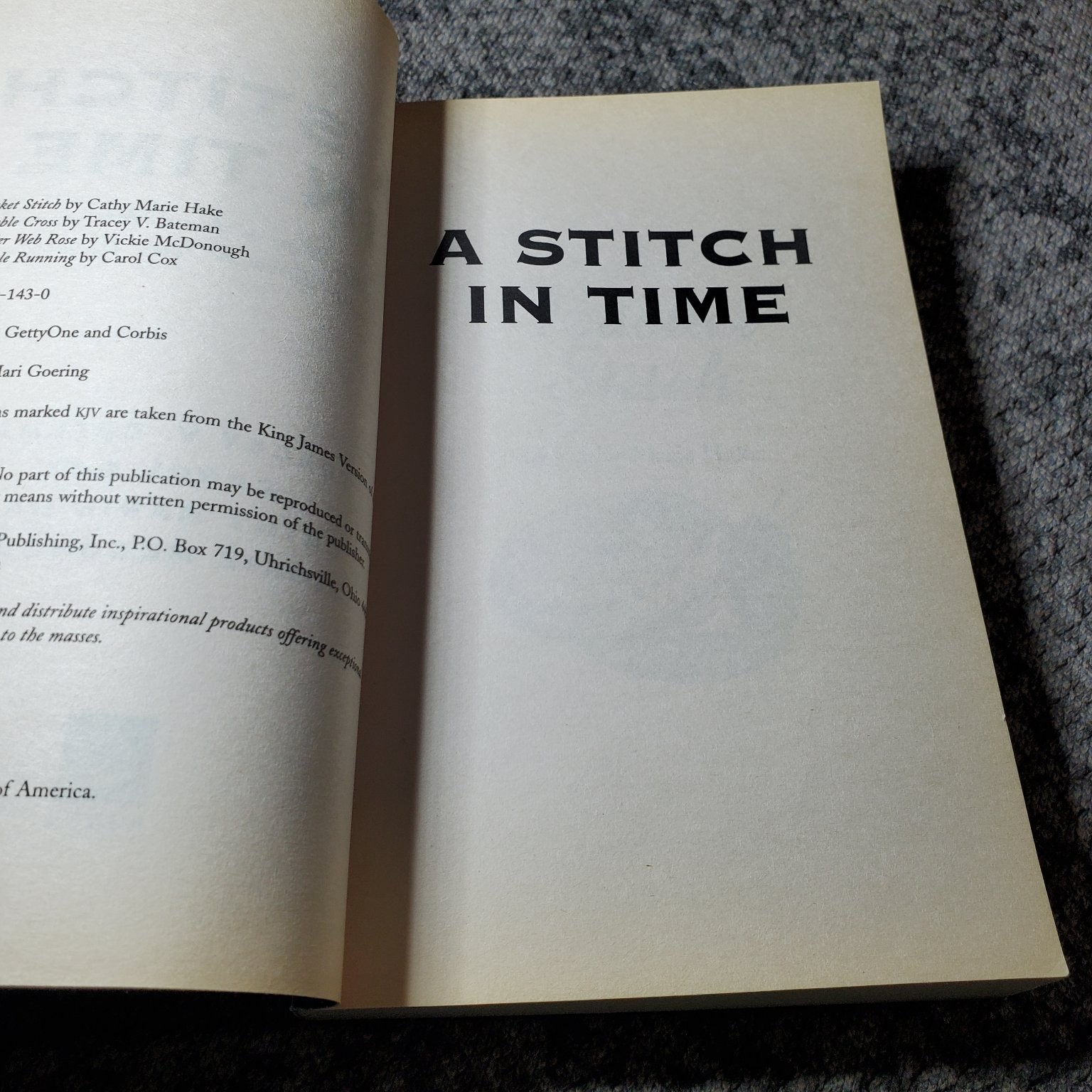 A Stitch in Time Bateman Cox Hake McDonough 2004 Christian Romance Barbour