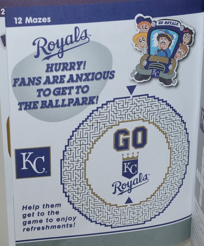 National Design MLB Go Royals Activity Book Paperback 48 Pages