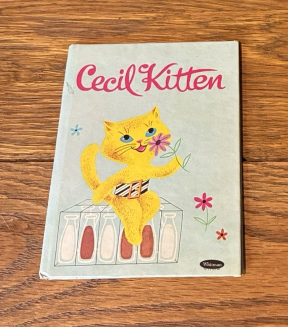 Vintage 1968 Whitman Publishing Cecil Kitten by Eva Grant – RARE SMALL SIZE