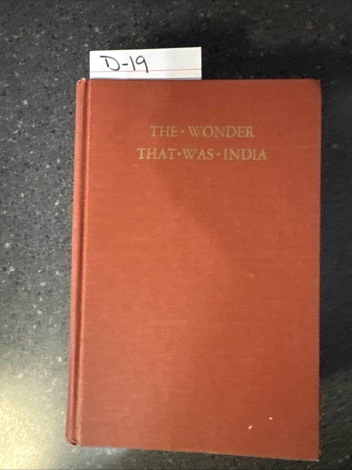 The Wonder That Was India by A. L. Basham (1963, Hardcover) Revised Edition
