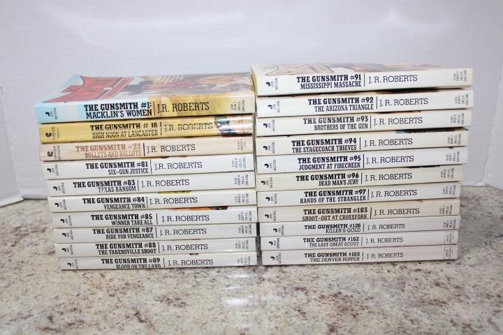 The Gunsmith Adult Western Romance Paperback Books by J R Roberts Lot of 21