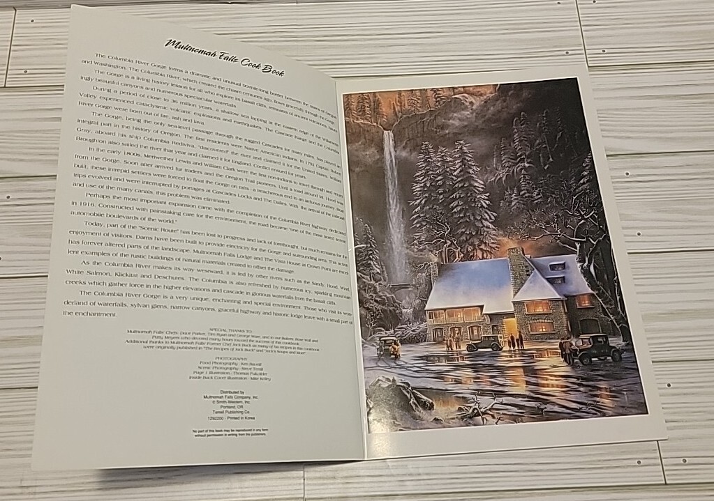 Multnomah Falls Lodge Cookbook Columbia River Gorge Pacific Northwest 48 Pages